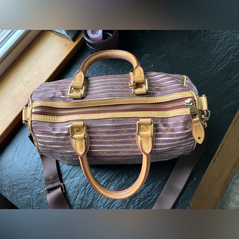 SALE! LV Limited Edition 2010 Monogram Eden Speedy Bandoulière 30 Peach - Picture 7 of 16